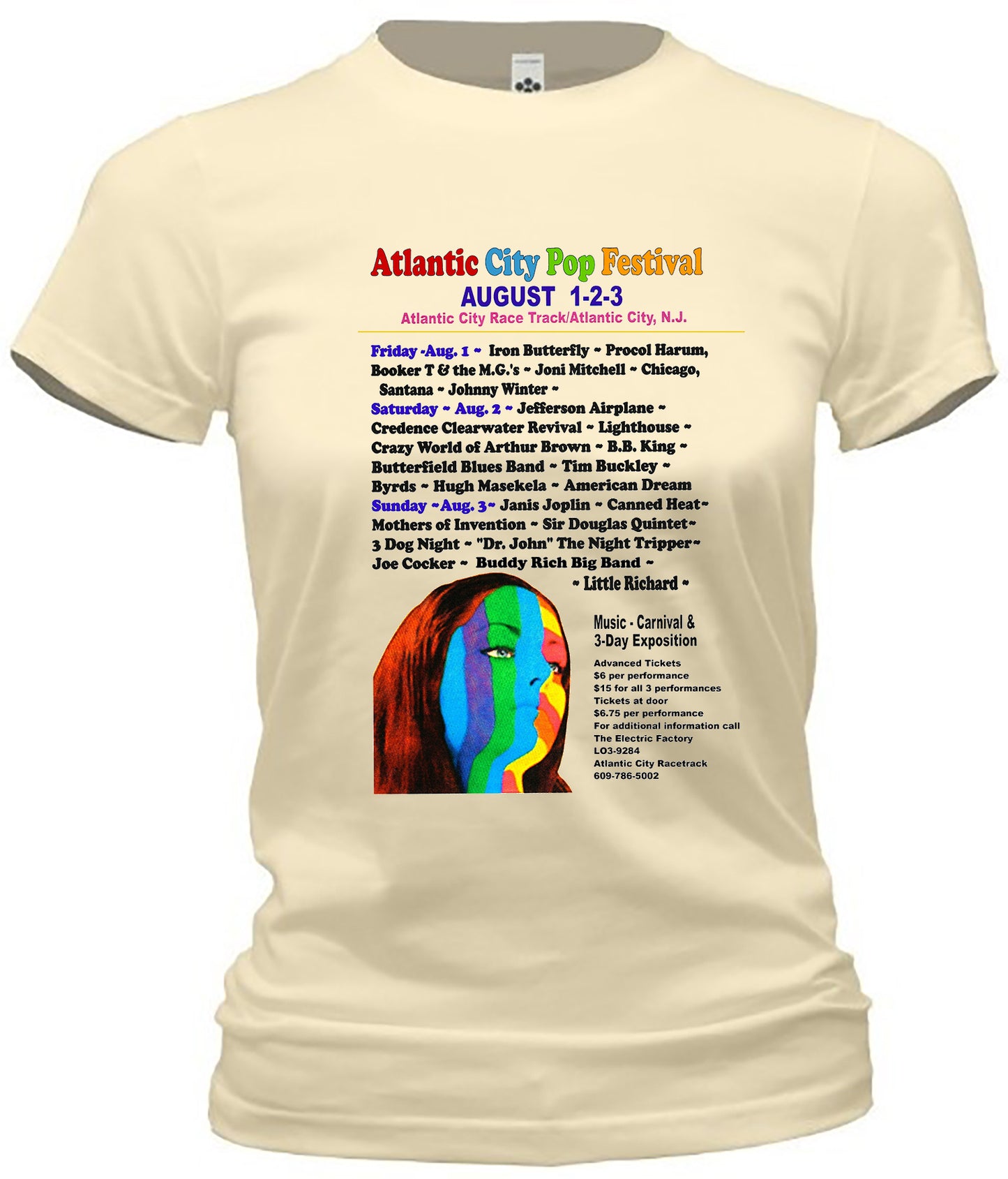Atlantic City Pop Festival Tee - Retro Jersey Shore