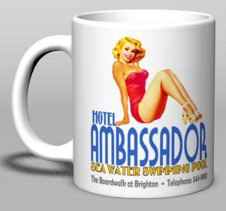 Ambassador Hotel Atlantic City Ceramic Mug - Retro Jersey Shore