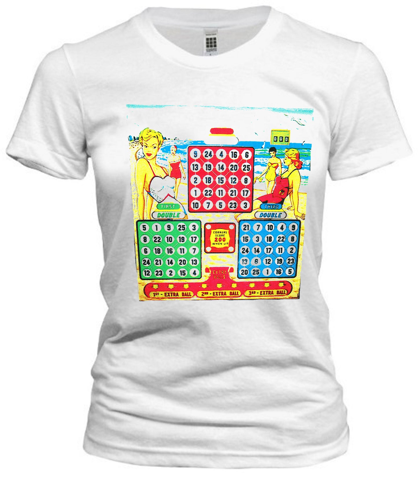 Bally's 1952 Atlantic City Pinball Glass Tee