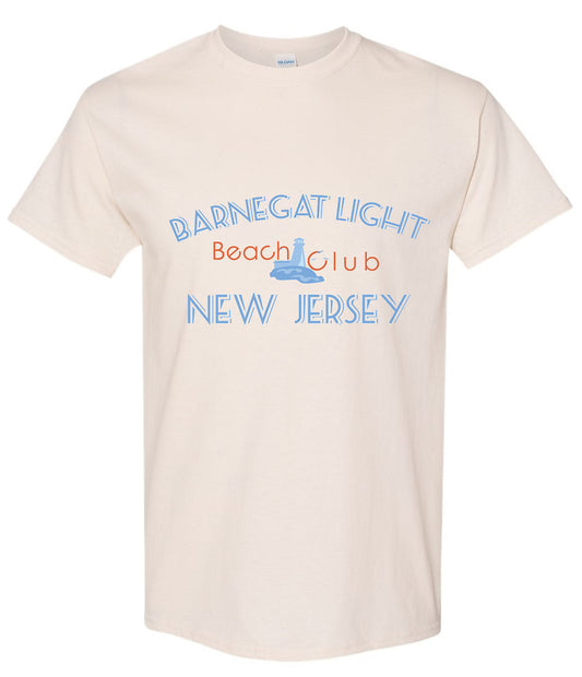 Barnegat Light Beach Club Tee - Retro Jersey Shore