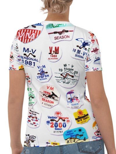 Margate-Ventnor Beach Tag All Over Print Tee - Retro Jersey Shore