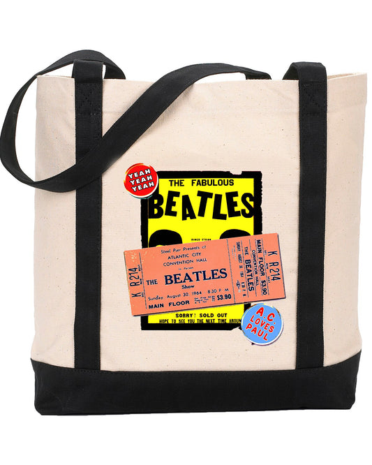 Beatles '64 Atlantic City Beach Bag - Retro Jersey Shore