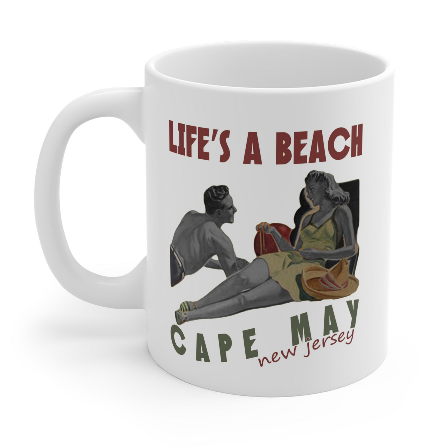 Cape May Life Retro Ceramic Mug