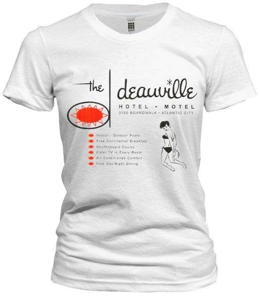 Deauville Hotel-Motel Atlantic City Tee - Retro Jersey Shore