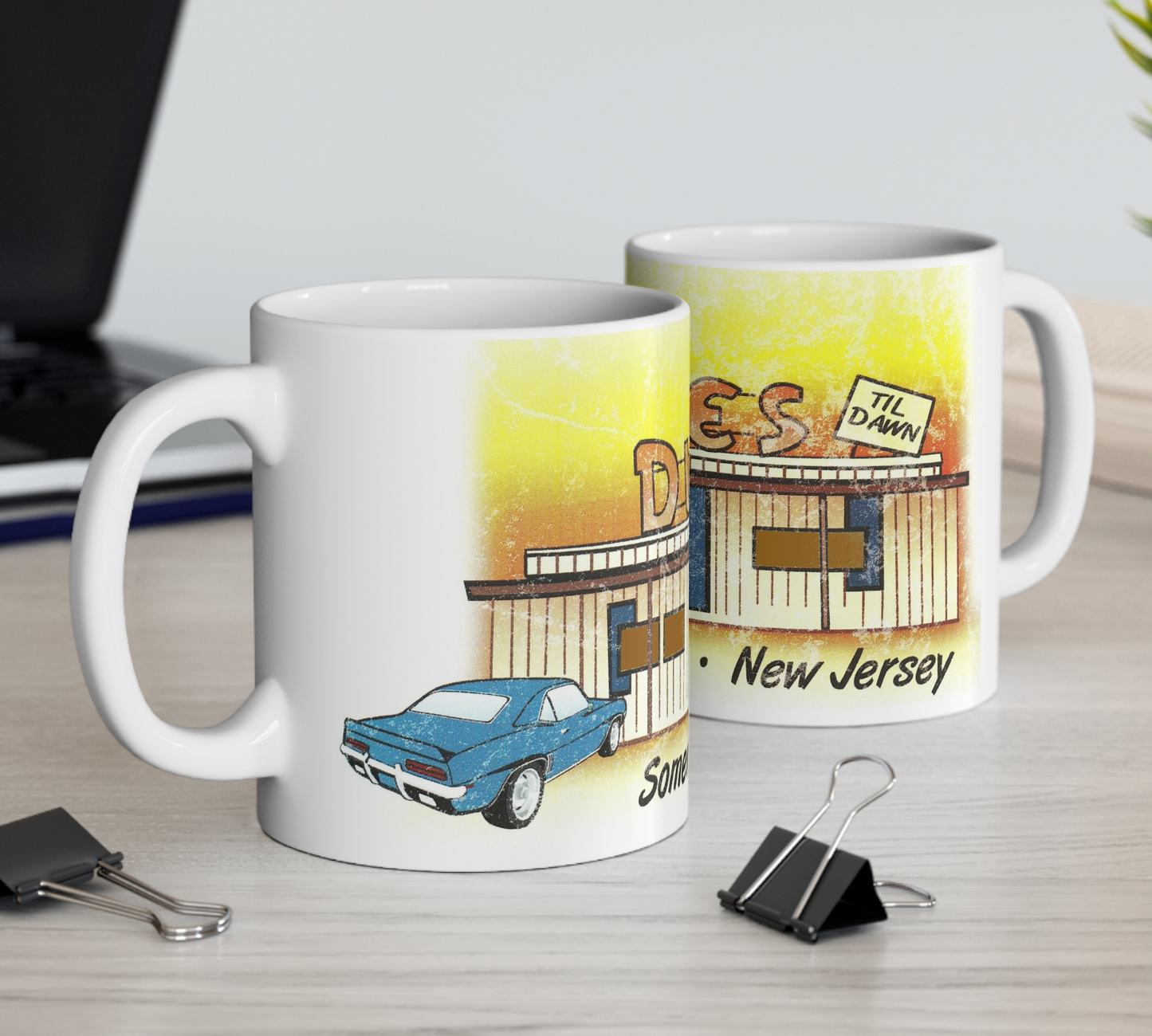 Dunes Til Dawn Wraparound Retro Ceramic Mug