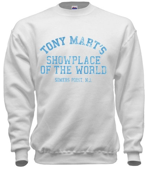 Vintage Tony Marts Sweatshirt - Retro Jersey Shore