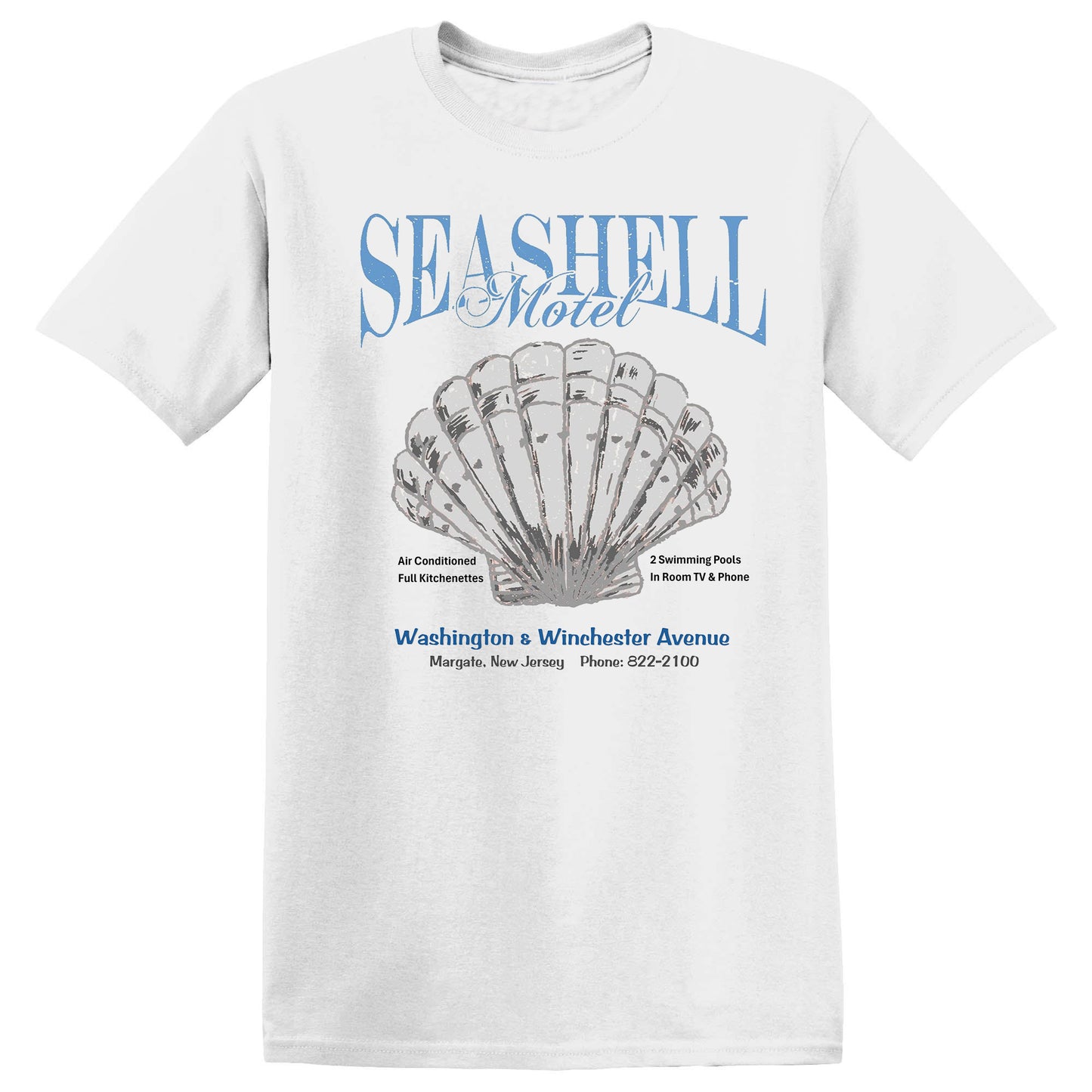 Seashell Motel Margate NJ Retro Tee