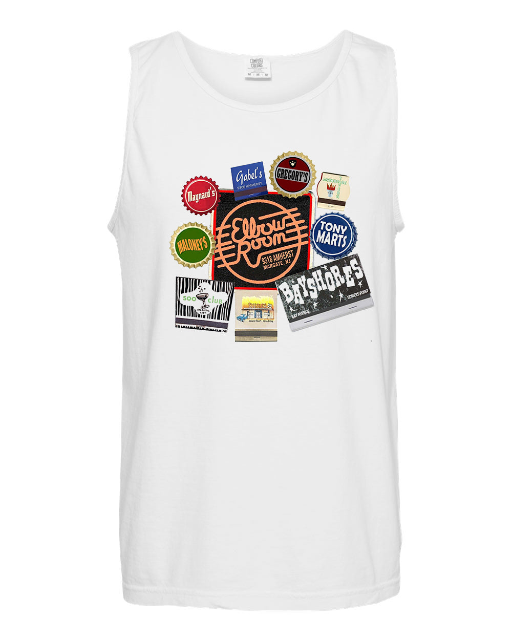 Jersey Shore Bars Retro Tank Top