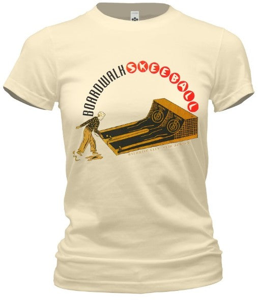 Atlantic City Boardwalk Skeeball Tee - Retro Jersey Shore