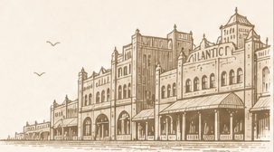 Atlantic City building illustration