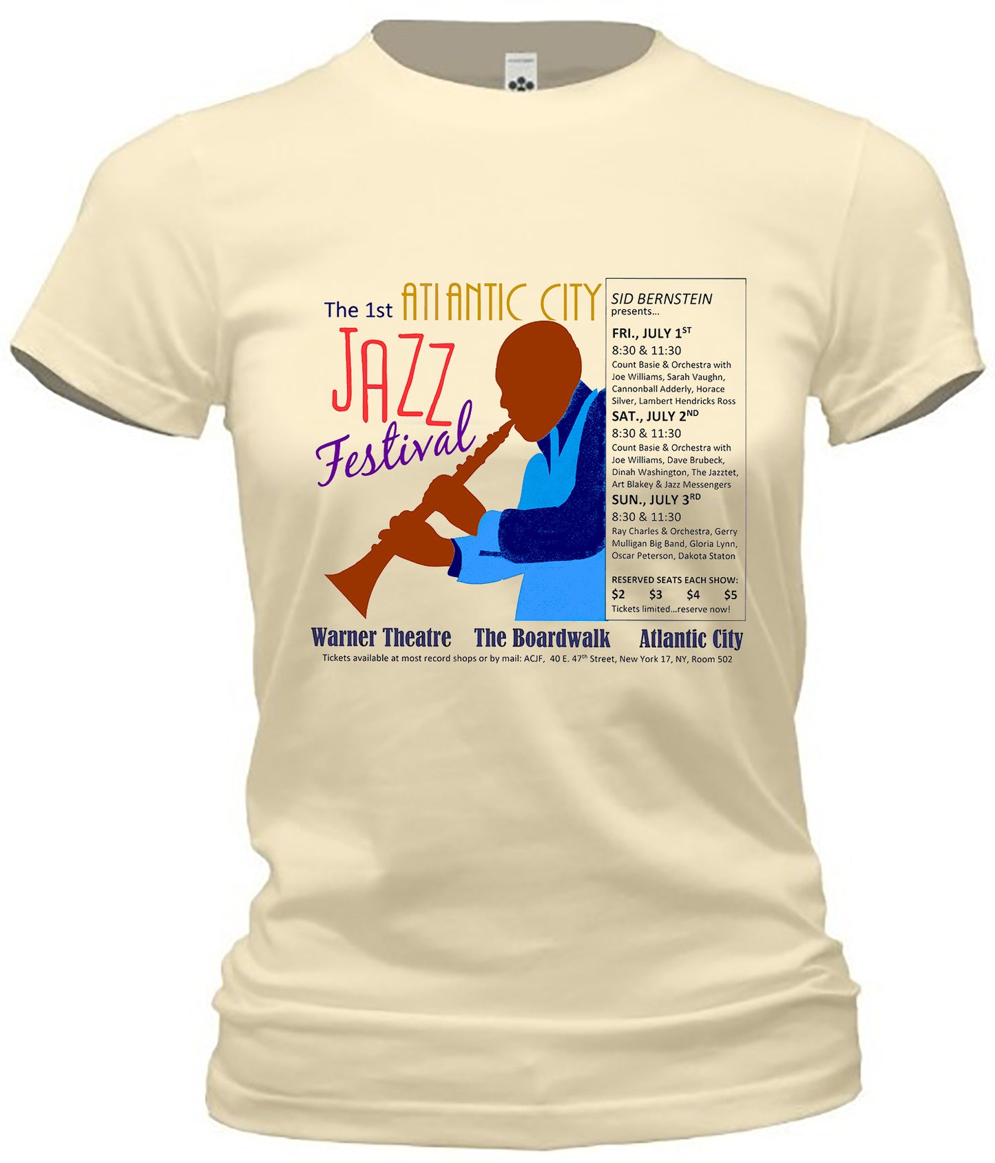Atlantic City 1962 Jazz Festival Tee