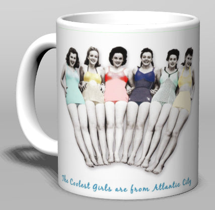 Atlantic City Bathing Beauties Ceramic Mug - Retro Jersey Shore