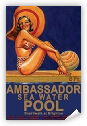 Ambassador Hotel Retro Poster - Retro Jersey Shore