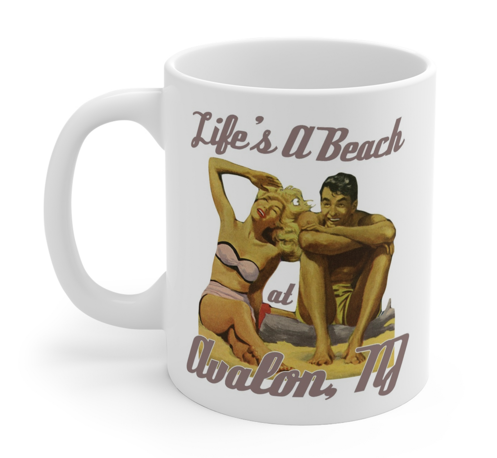 Life's A Beach At Avalon NJ Ceramic Mug