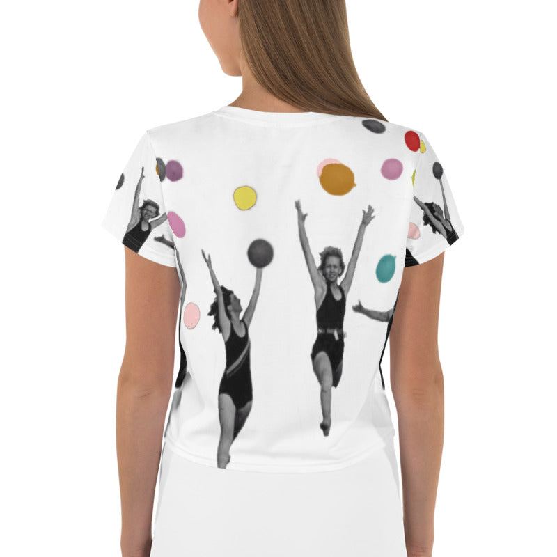 Vintage Bathing Beauties Crop Top Tee - Retro Jersey Shore