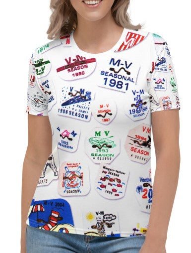 Margate Ventnor Beach Tags All Over Print Tee - Retro Jersey Shore