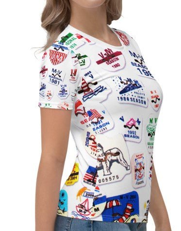 Margate-Ventnor Beach Tag All Over Print Tee - Retro Jersey Shore