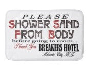 Breakers Hotel Retro Bath Mat - Retro Jersey Shore