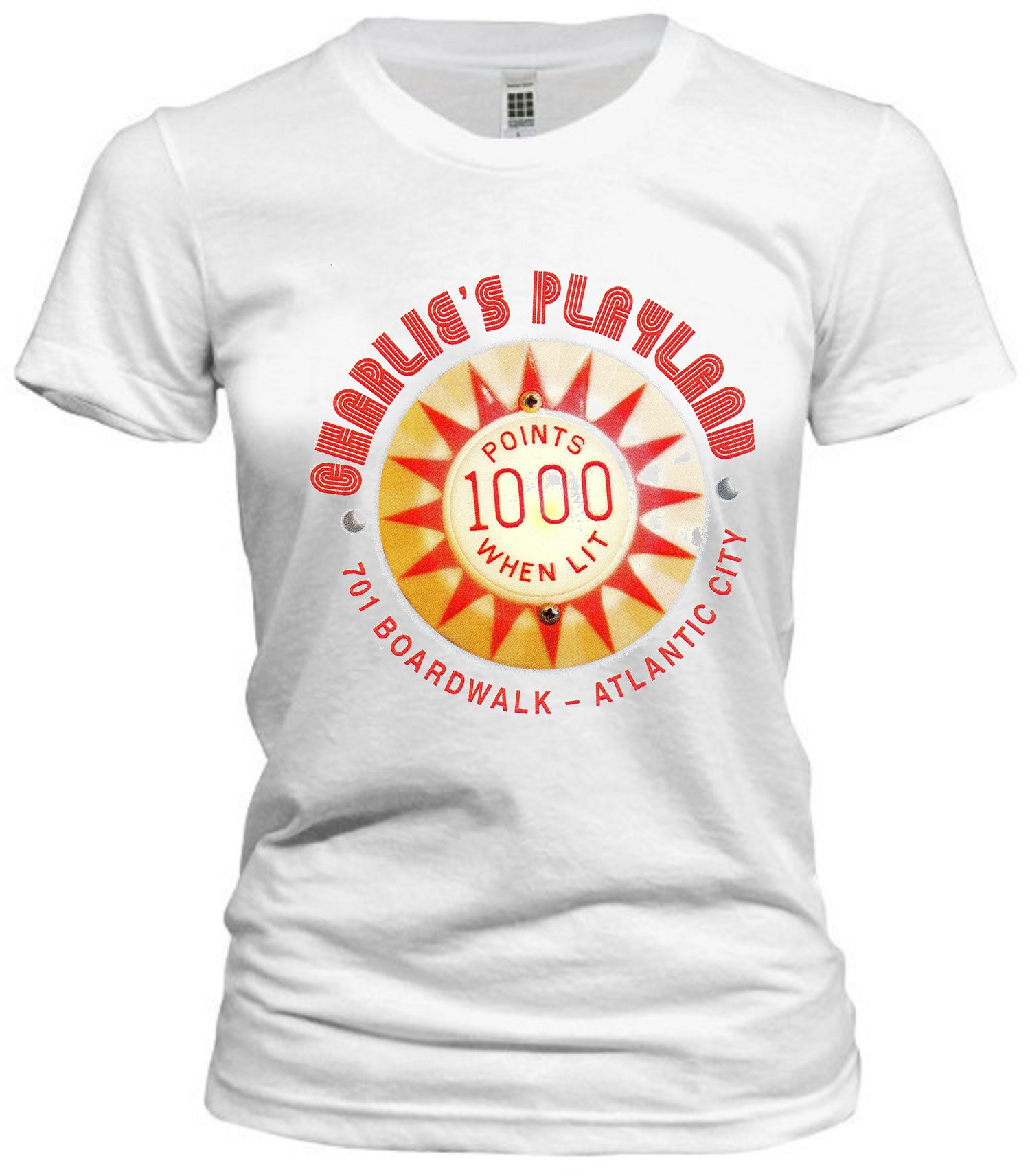 Charlie's Playland Atlantic City Tee - Retro Jersey Shore