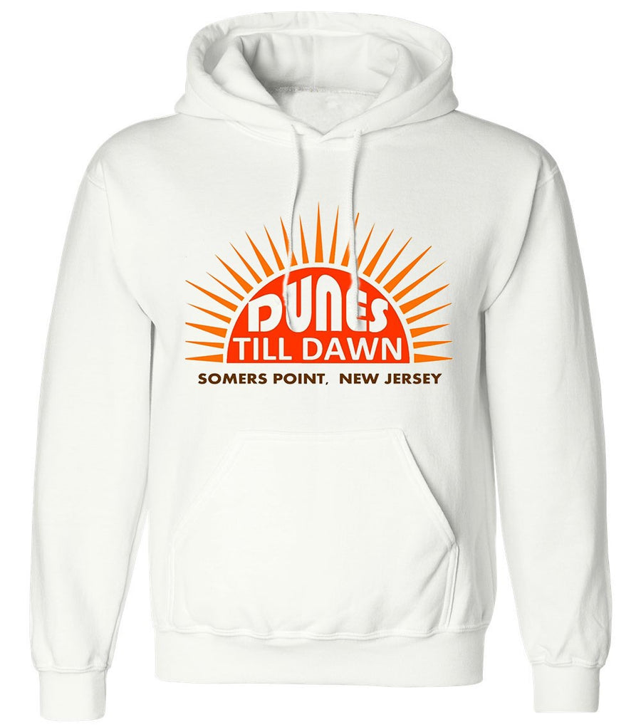 Dunes Til Dawn Jersey Shore Retro Sunrise Hoodie