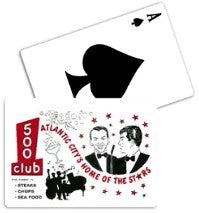 500 Club Frank & Dean Playing Cards - Retro Jersey Shore