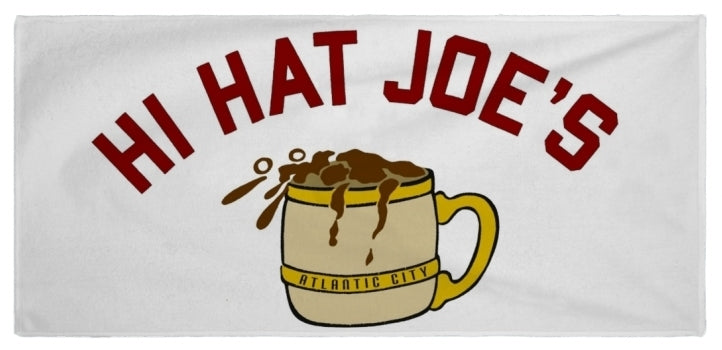 Hi Hat Joe's Beach Towel - Retro Jersey Shore