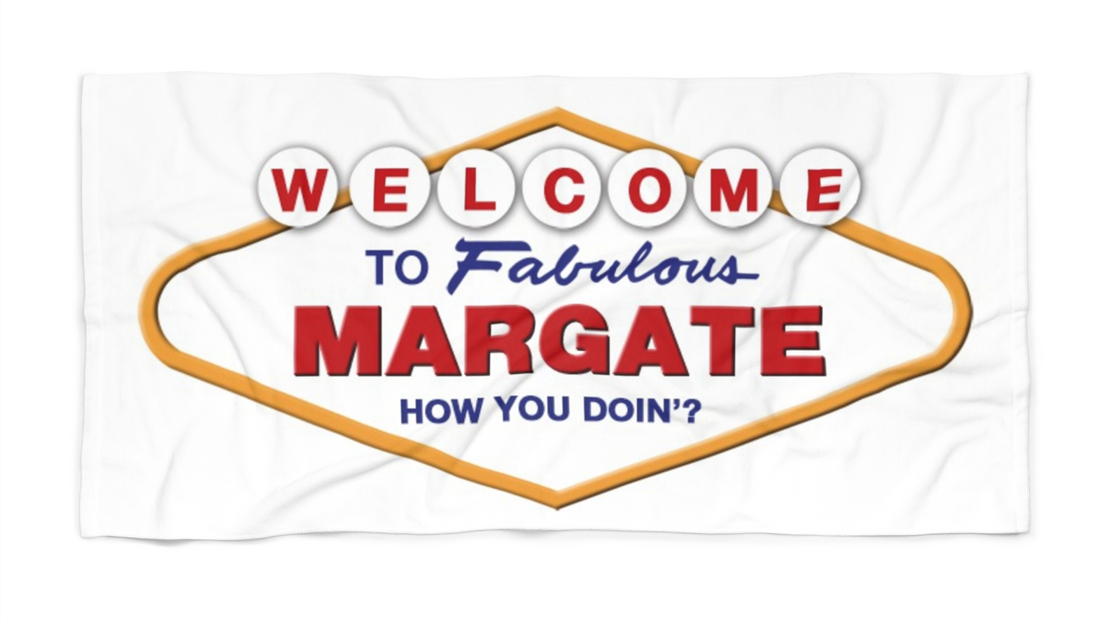 Welcome To Margate NJ Beach Towel