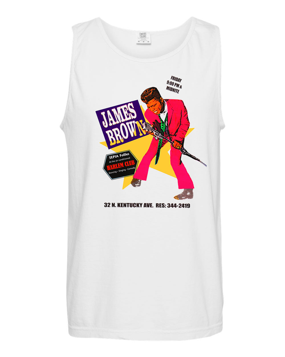 James Brown Retro Club Harlem Tank Top