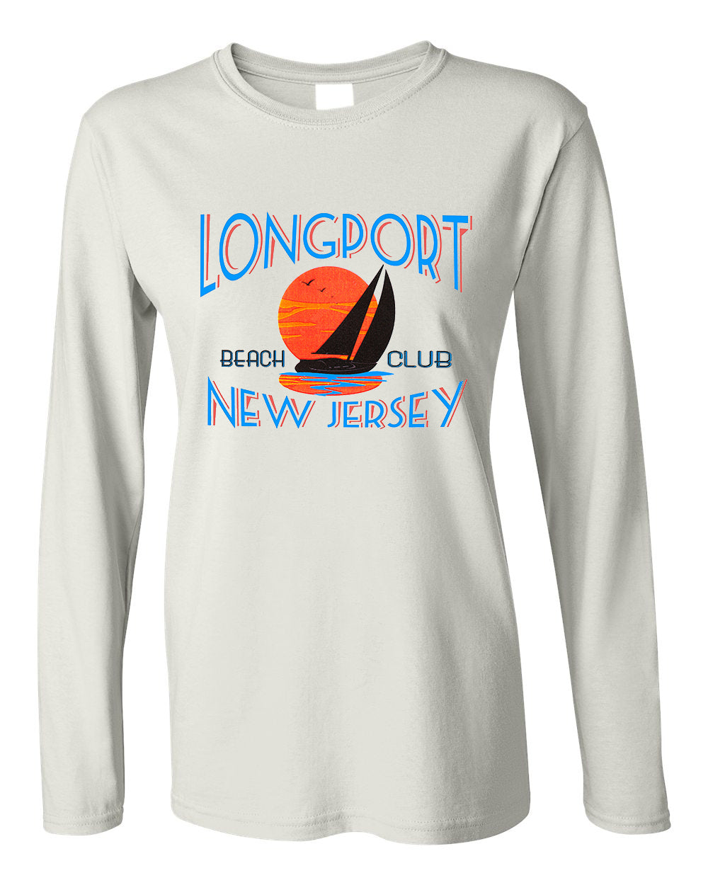 Longport Beach Club Long Sleeve Tee - Retro Jersey Shore