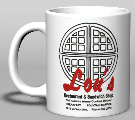Lou's Ventnor Ceramic Mug - Retro Jersey Shore