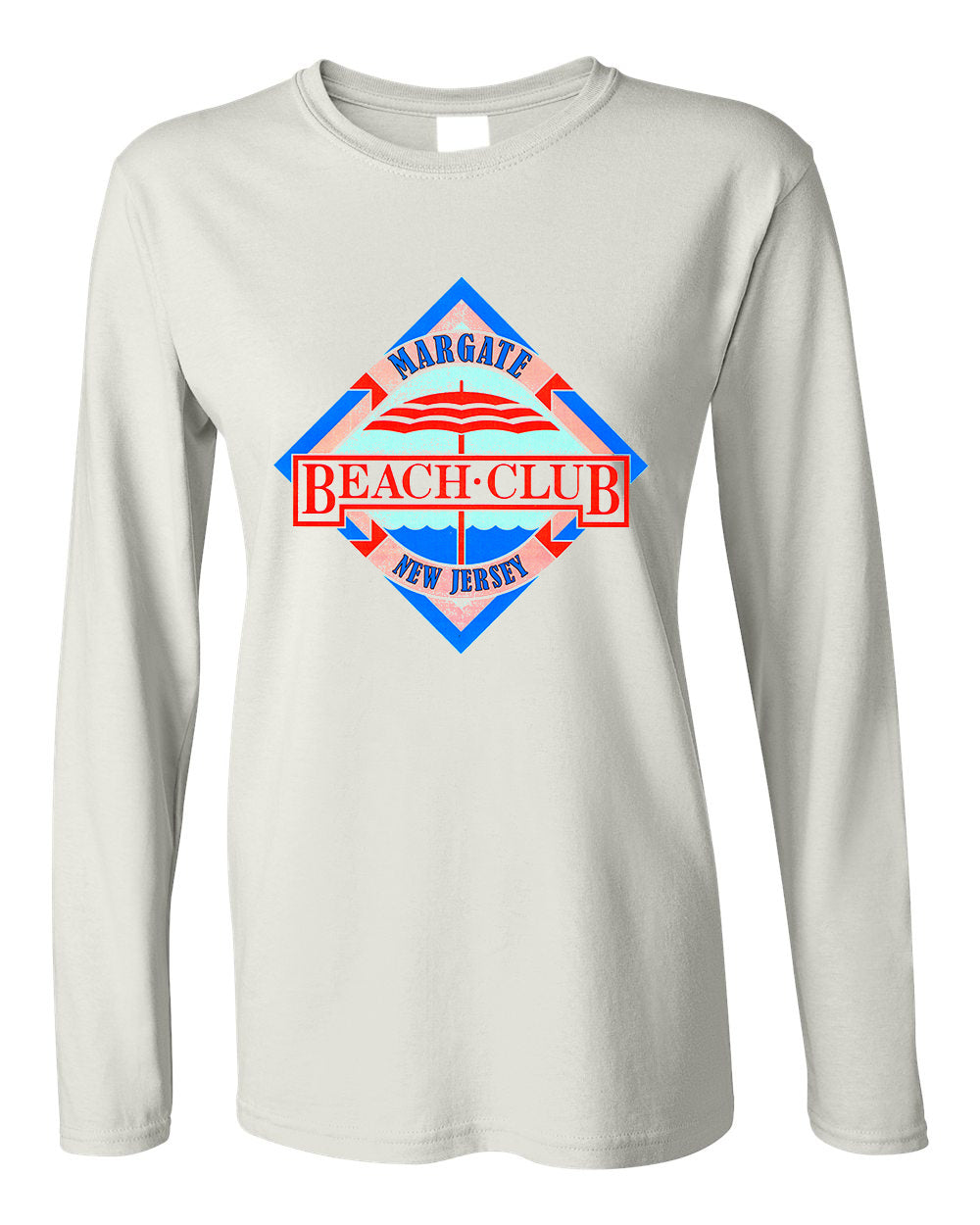 Margate Beach Club Long Sleeve Tee - Retro Jersey Shore