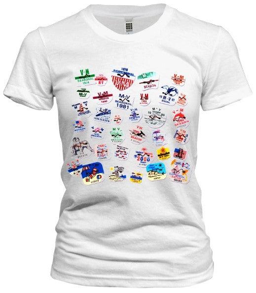 Margate-Ventnor Vintage Beach Tags Tee - Retro Jersey Shore