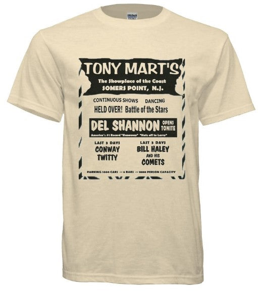 Vintage Battle Of The Bands Tony Marts Tee - Retro Jersey Shore