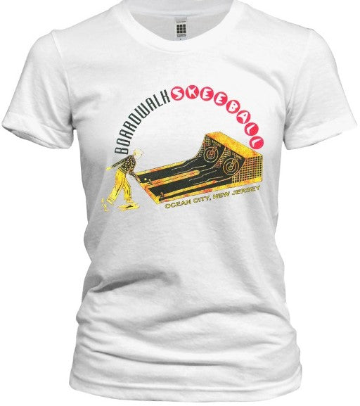 Ocean City Boardwalk Skeeball Tee - Retro Jersey Shore