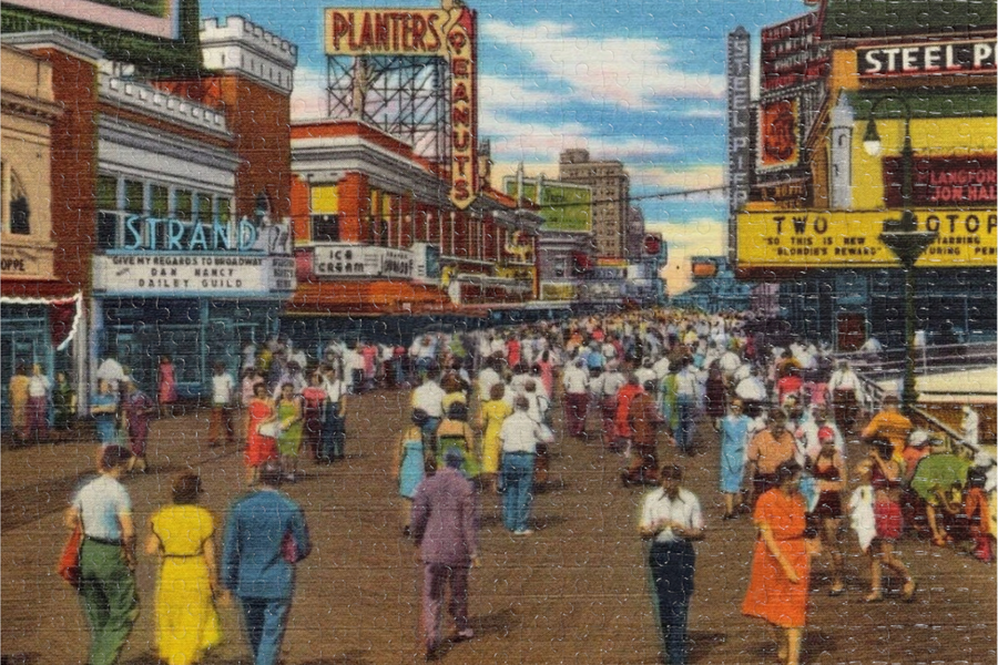 Atlantic City Vintage Boardwalk Puzzle 500 Pieces