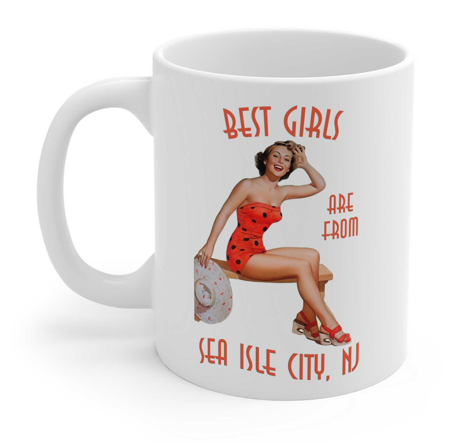 Sea Isle Girls Retro Ceramic Mug