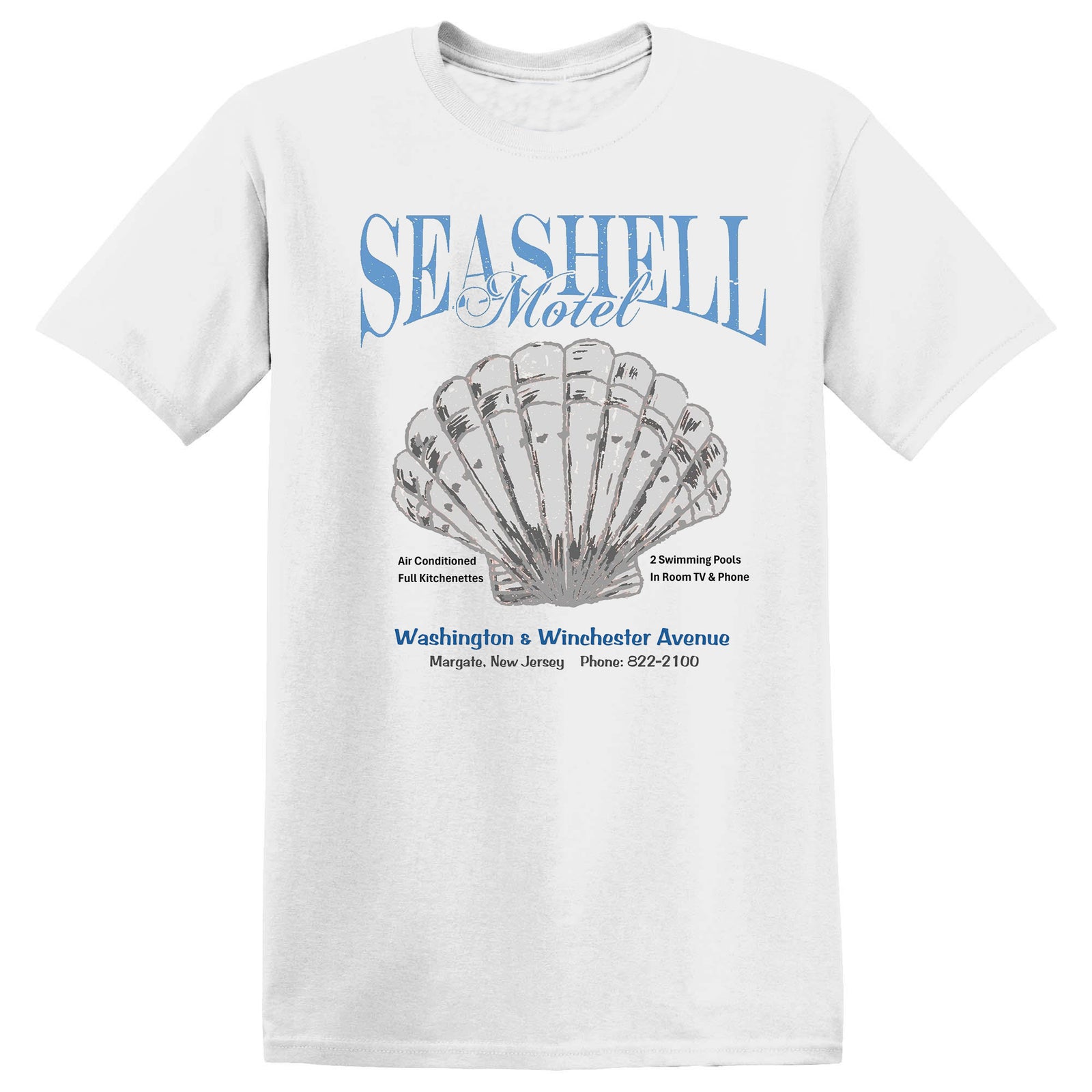 Seashell Motel Margate NJ Retro Tee