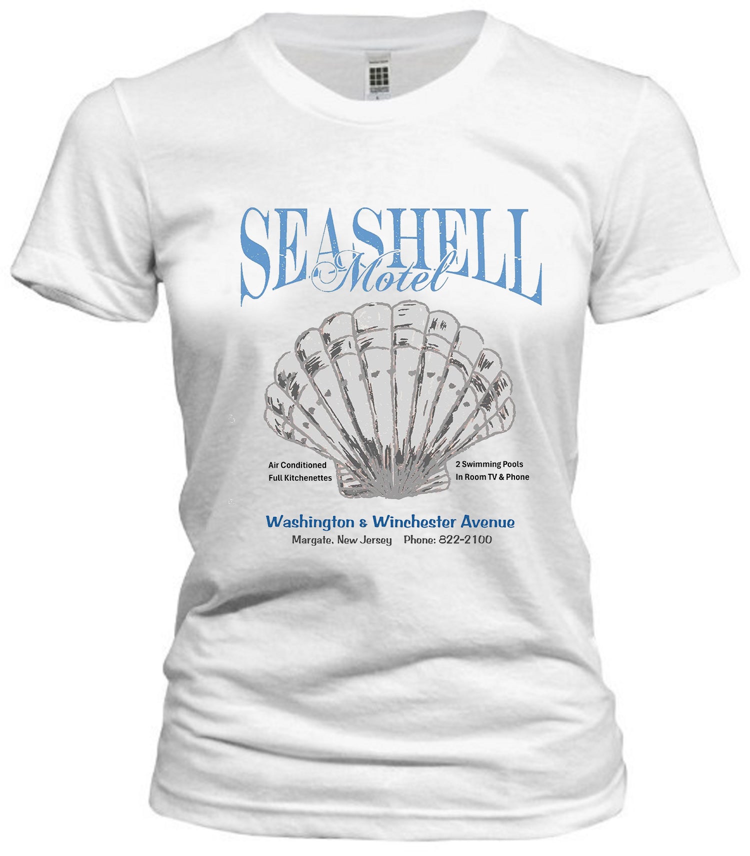 Seashell Motel Margate NJ Retro Tee