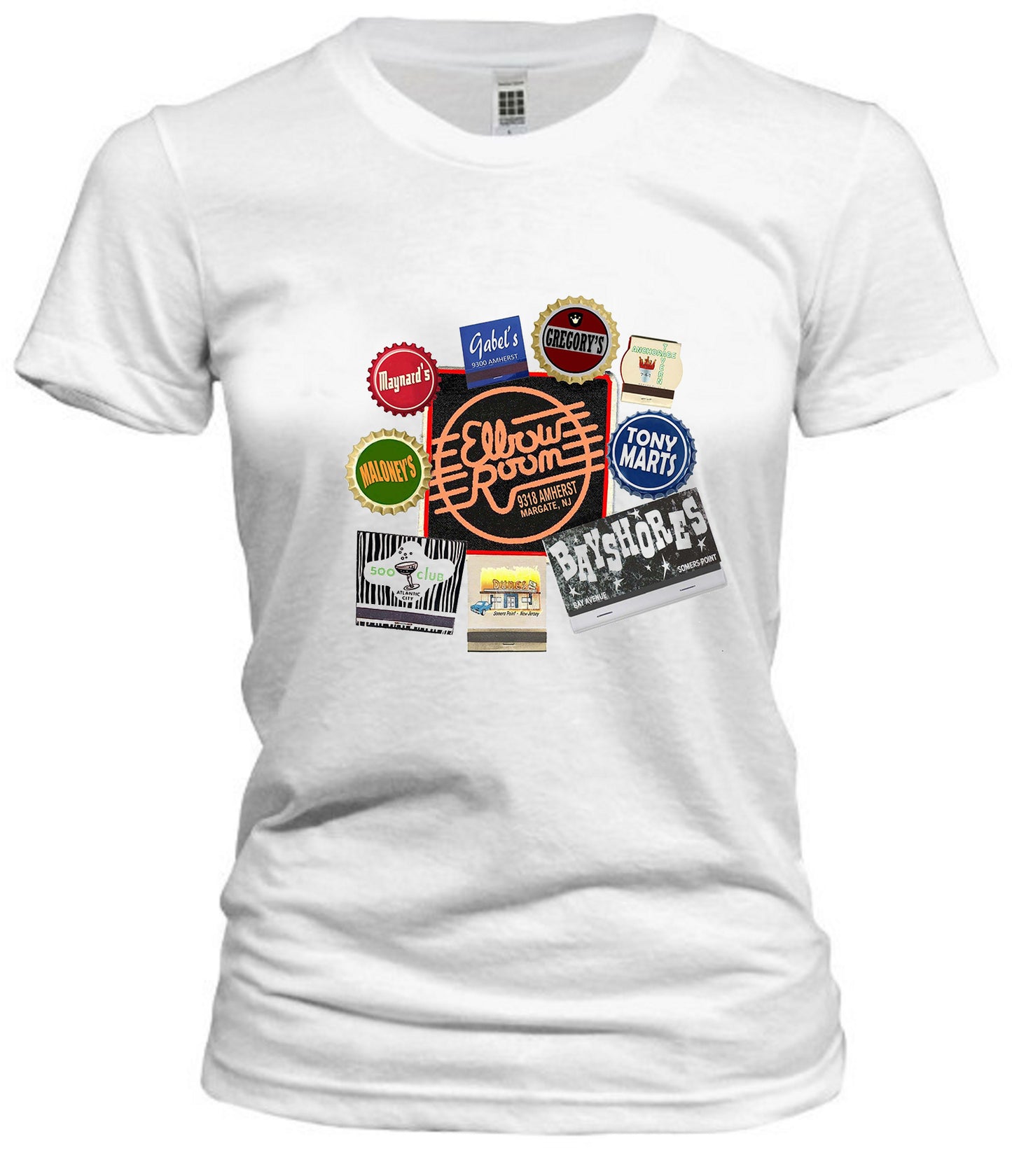 Vintage Jersey Shore Bars Tee - Retro Jersey Shore