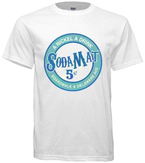 Atlantic City Boardwalk Sodamat Tee - Retro Jersey Shore