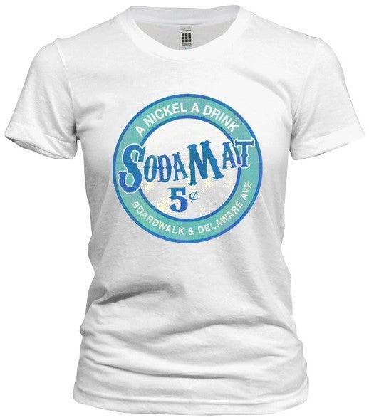 Atlantic City Boardwalk Sodamat Tee - Retro Jersey Shore