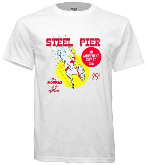 Steel Pier Diving Horse Tee - Retro Jersey Shore