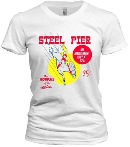 Steel Pier Diving Horse Tee - Retro Jersey Shore