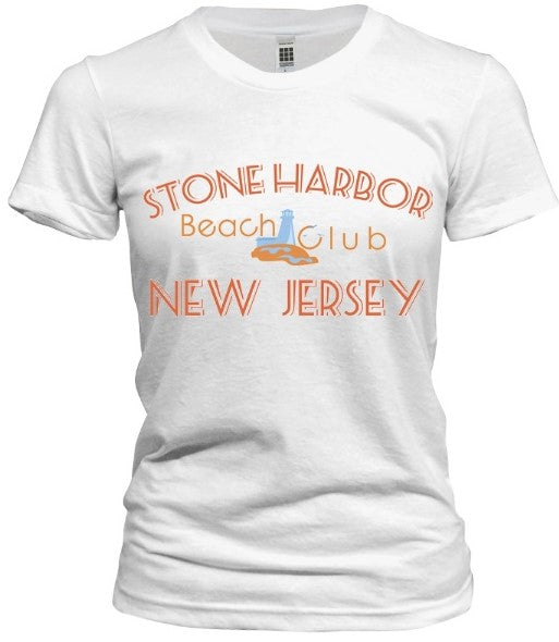 Stone Harbor Beach Club Tee - Retro Jersey Shore