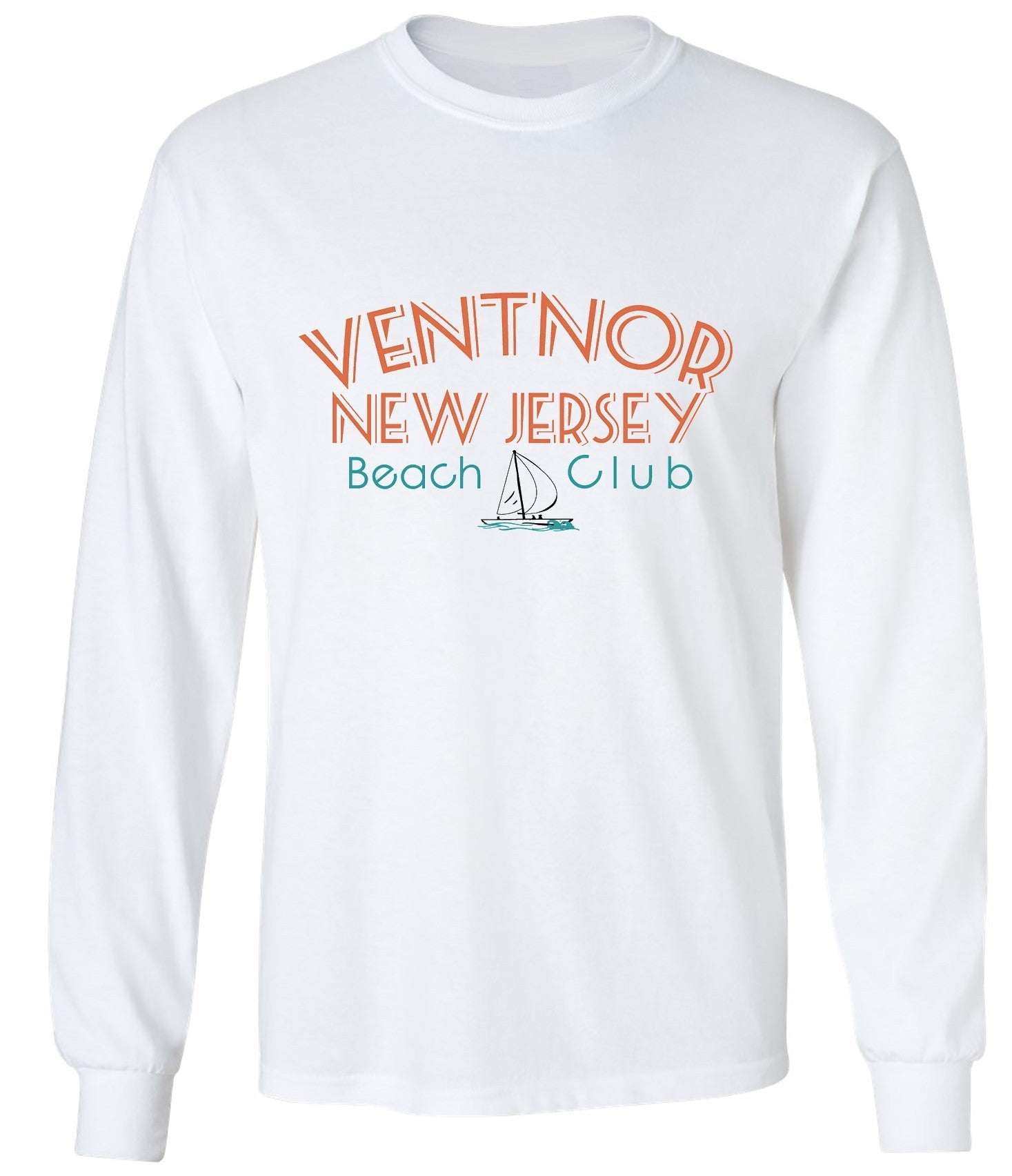 Ventnor Beach Club Long Sleeve Tee - Retro Jersey Shore