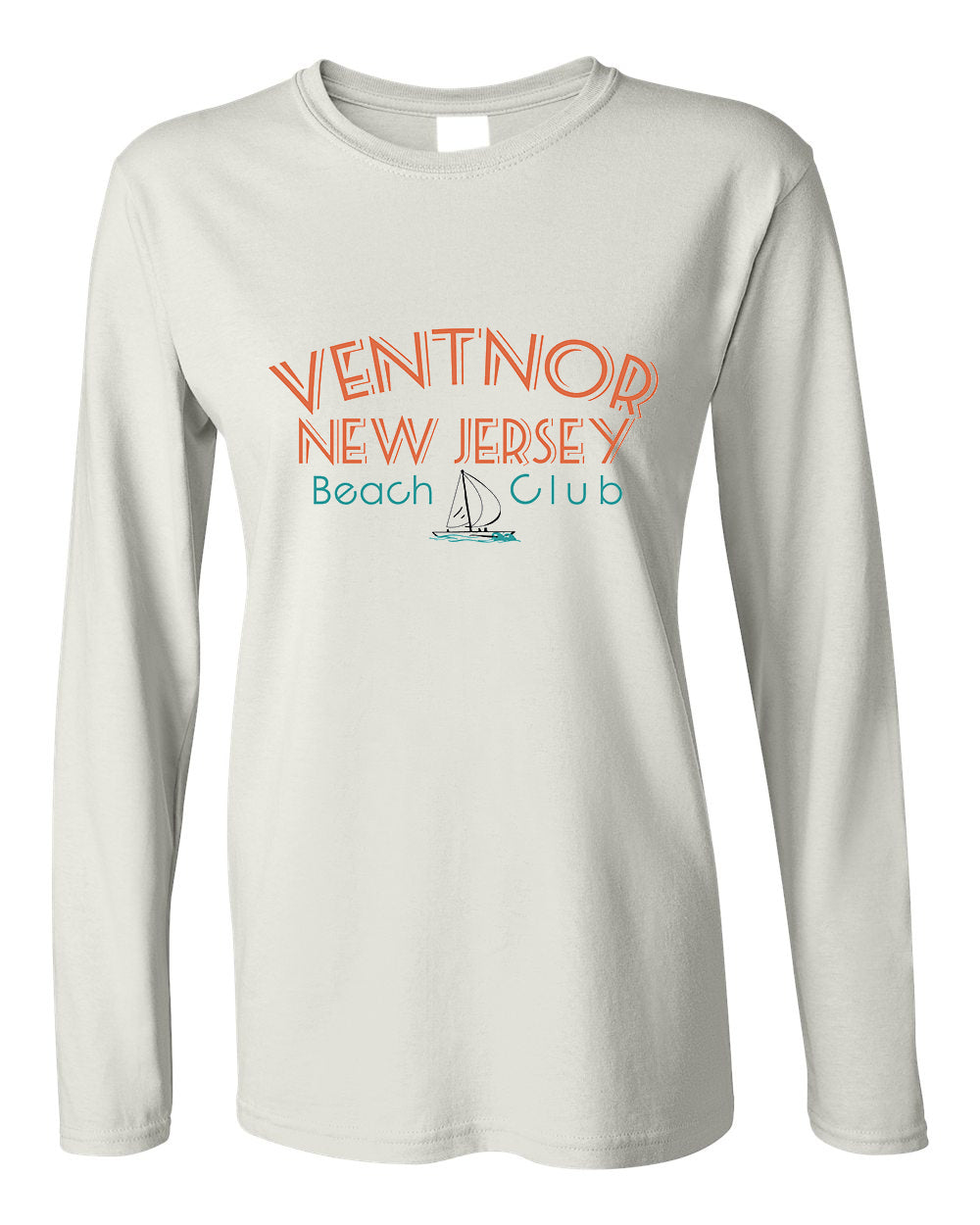 Ventnor Beach Club Long Sleeve Tee - Retro Jersey Shore