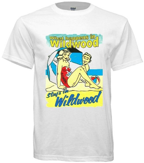 What Happens In Wildwood Retro Tee - Retro Jersey Shore